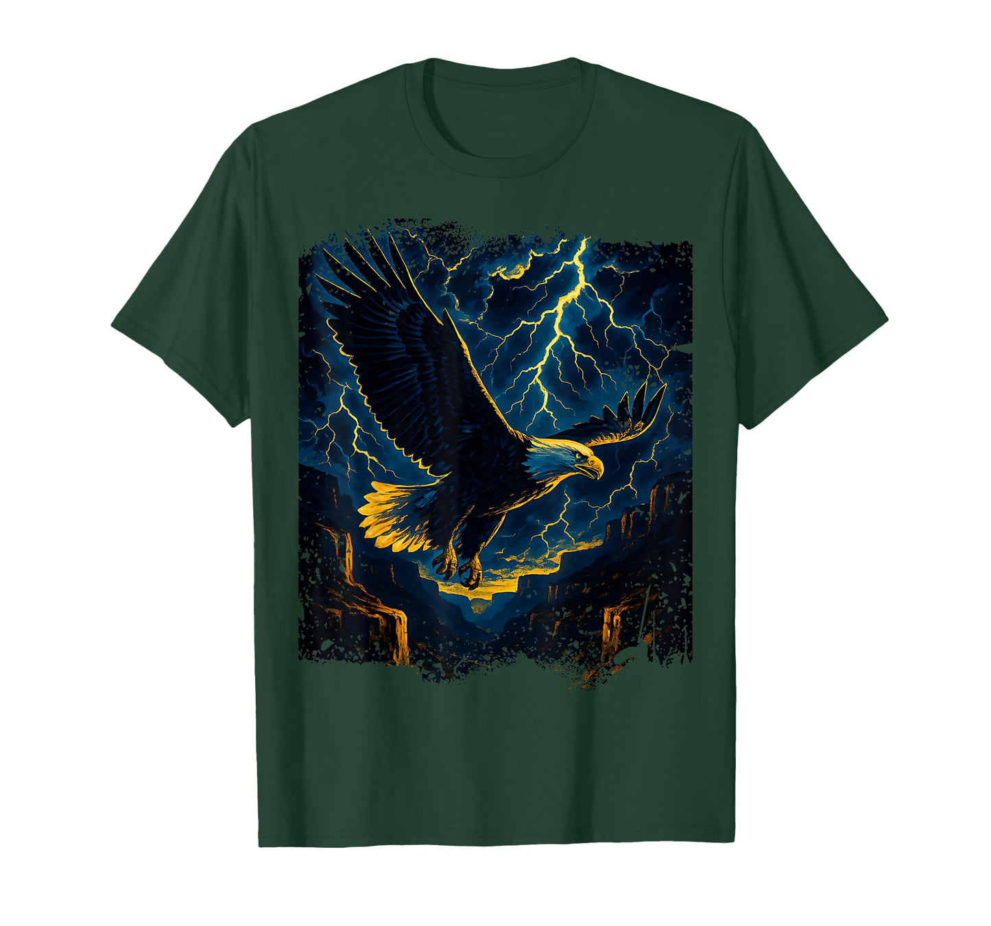 Eagle Flying Over Canyon for Men Women & Kids T-Shirt