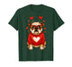 English Bulldog Dog Valentines Day Hearts Dog in Sweater Mom T-Shirt