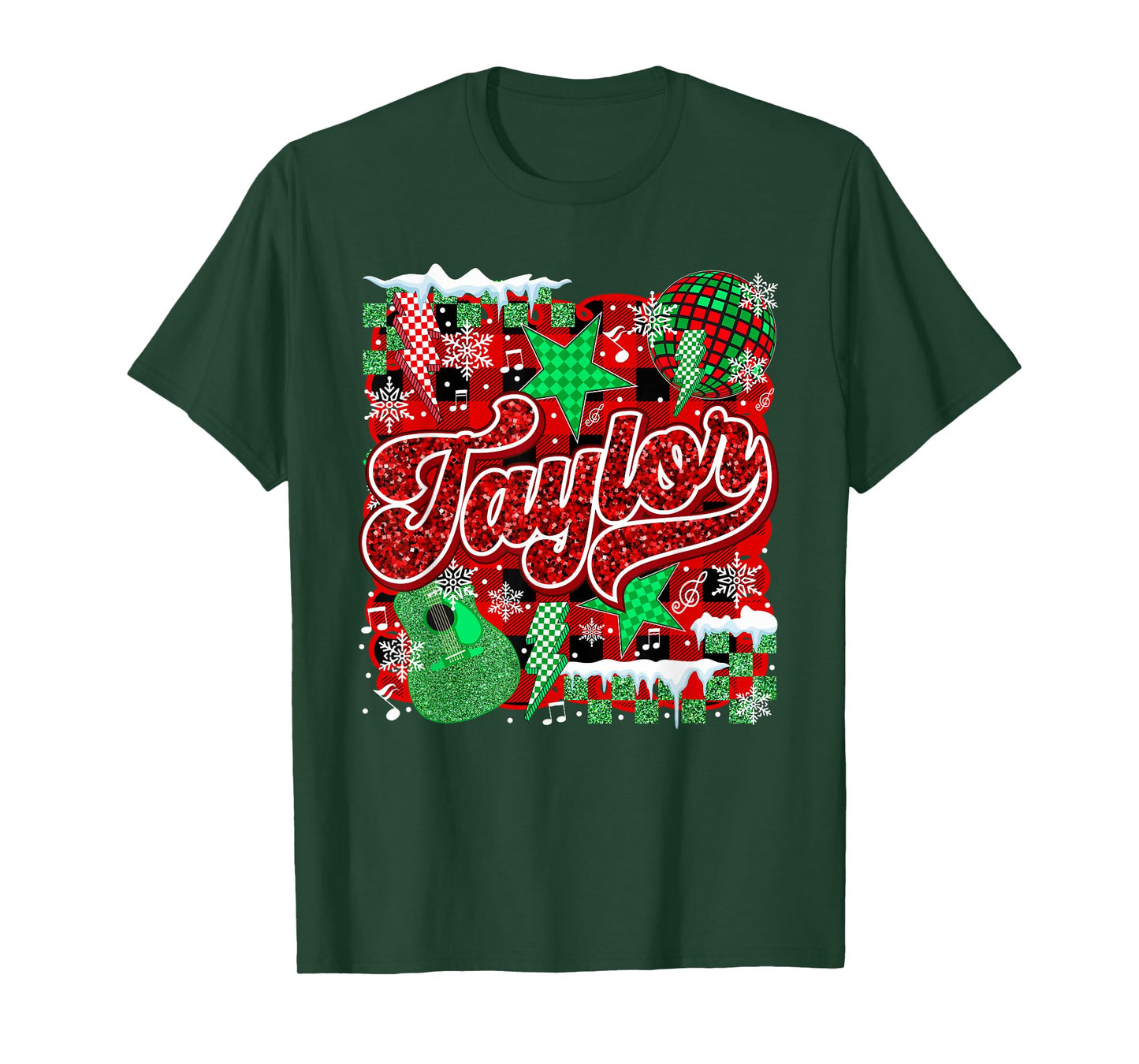Girl Retro Taylor First Name Personalized Groovy 80's T-Shirt