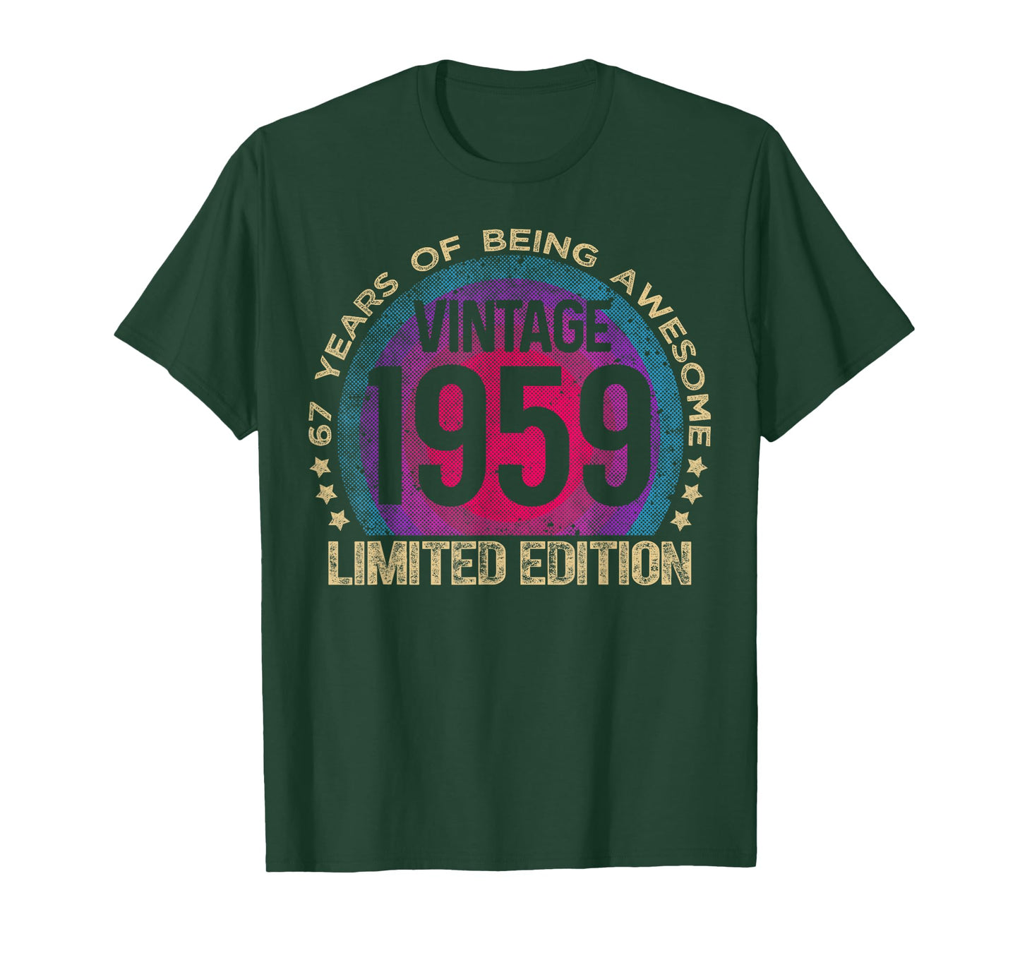 67 Year Old Gifts Vintage 1959 Limited Edition 67th Birthday T-Shirt