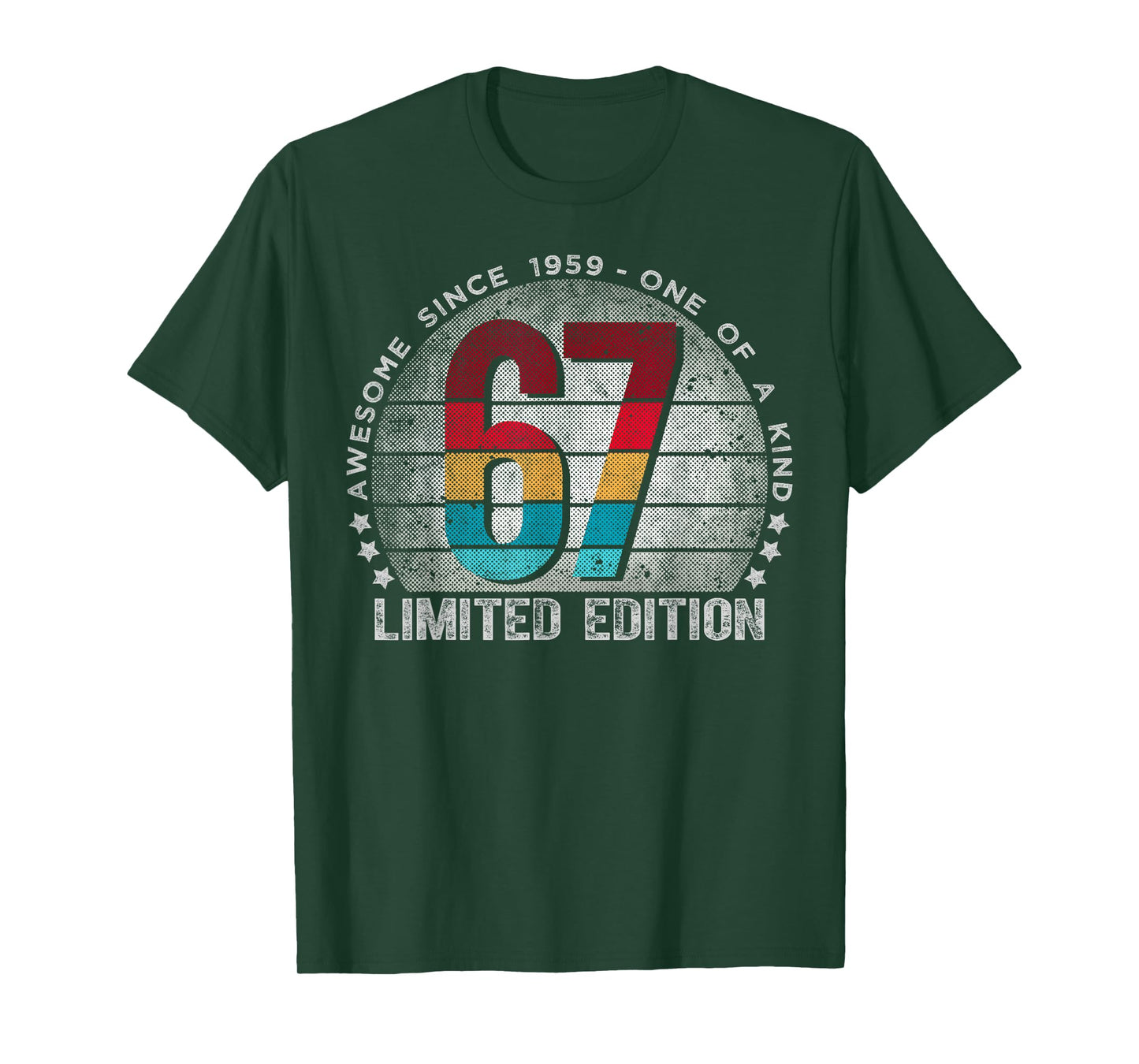 67 Year Old Gifts Vintage 1959 Limited Edition 67th Birthday T-Shirt