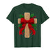 Christian Cross Crochet Jesus Xmas Pajamas Holiday Christmas T-Shirt