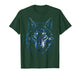 Blue Wolf Head T-Shirt