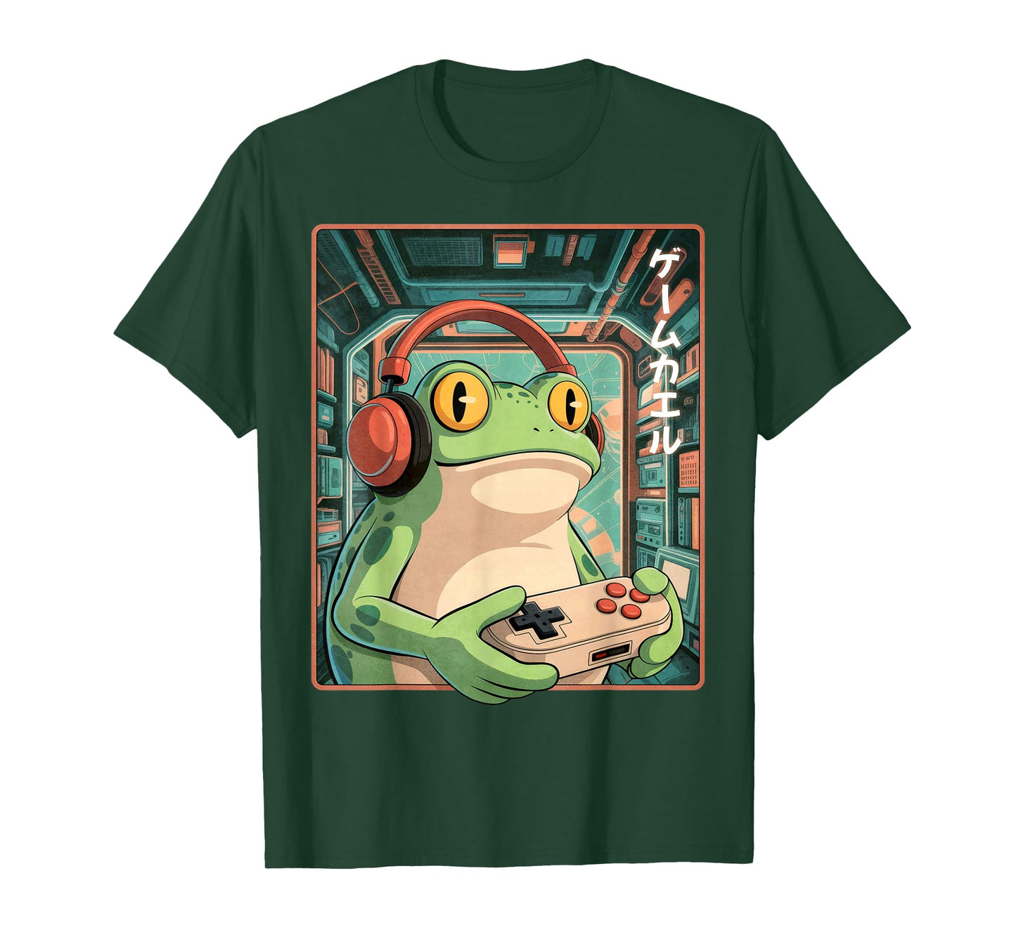 Anime Frog Gamer Shirt Kawaii Manga Funny Japanese Gaming T-Shirt