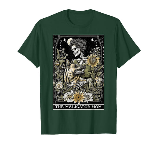 The Maligator Mom Mama Belgian Malinois Dog Tarot Card T-Shirt