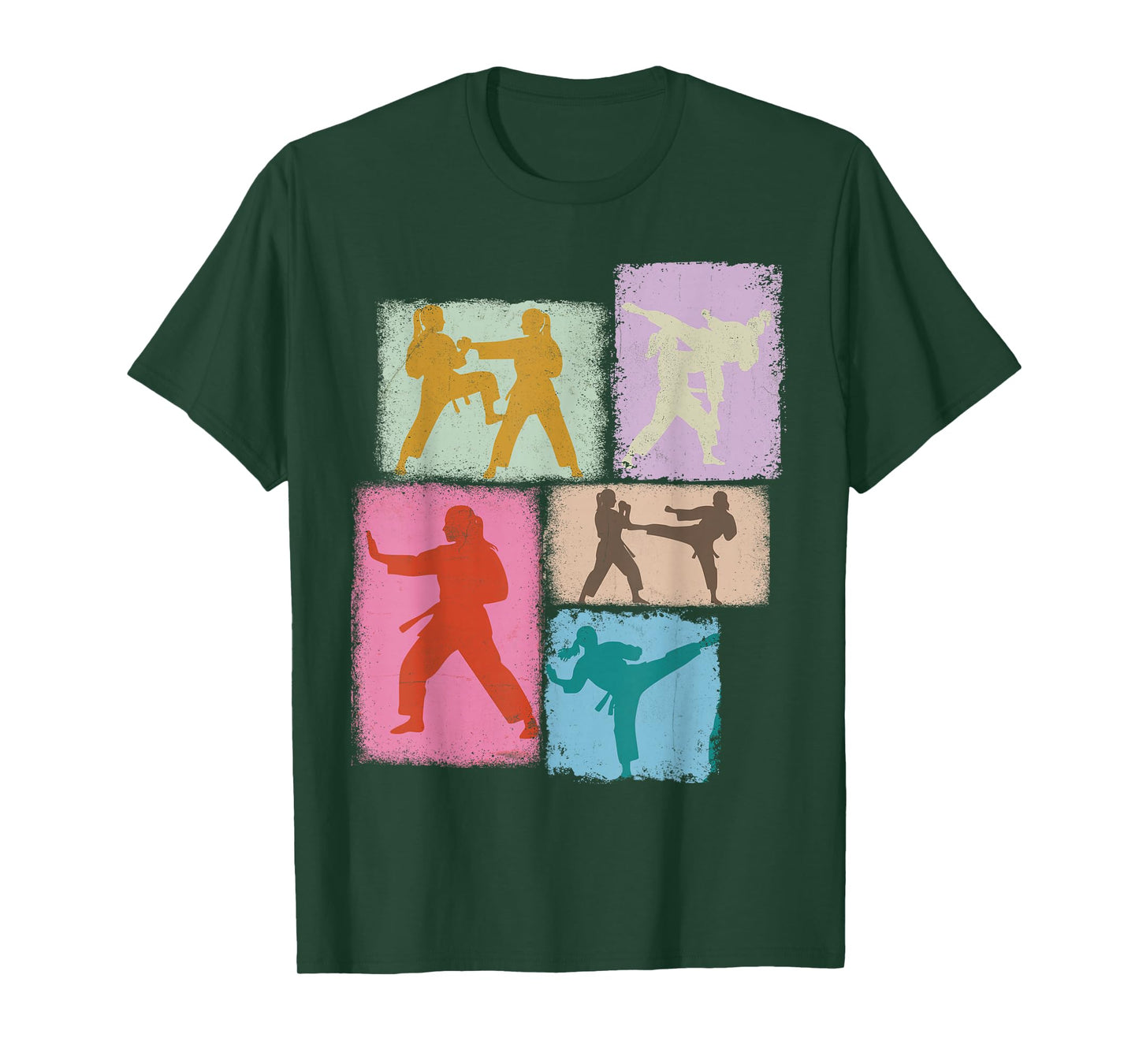 Karate Practitioner Collage Women Kids Sensei Youth Girl T-Shirt