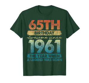 65 Year Old Gifts Vintage 1961 Limited Edition 65th Birthday T-Shirt