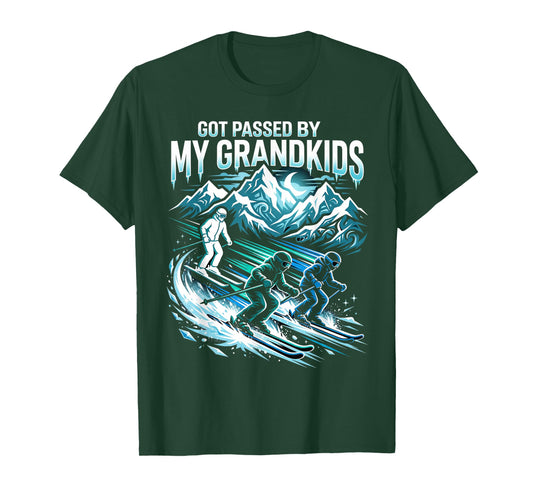 Got Passed by My Grandkids Skiing Family Winter Sports Fun T-Shirt
