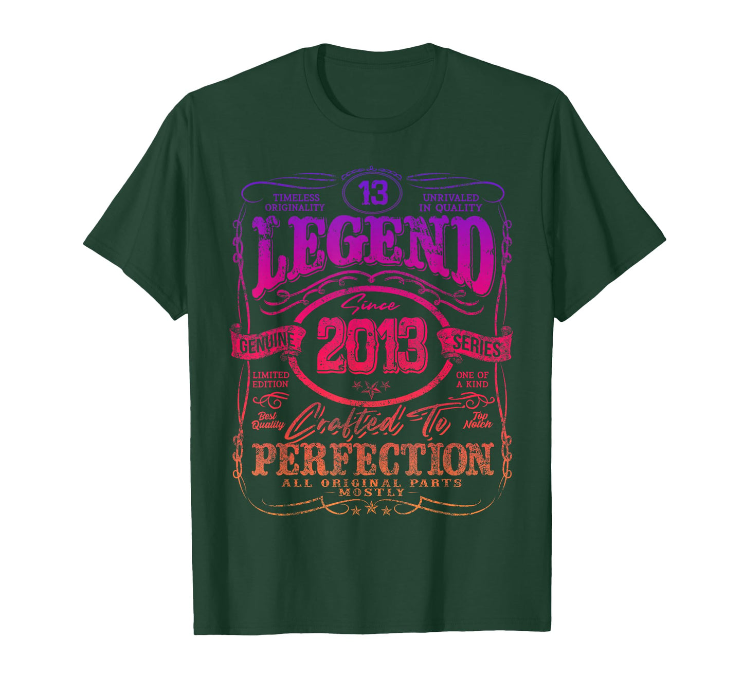 Vintage 2013 Limited Edition Shirt 13 Year Old 13th Birthday T-Shirt