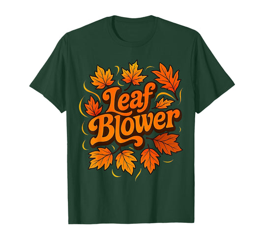 Funny Leaf Blower Fall Costume Couple Halloween Matching T-Shirt