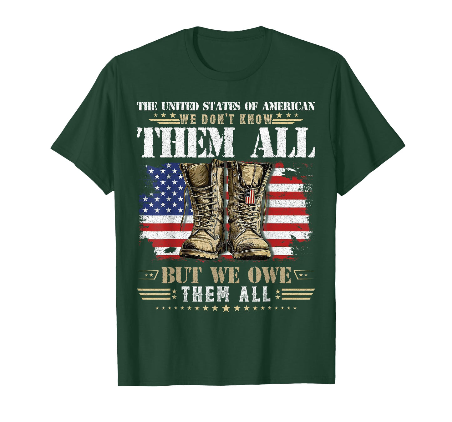 Patriotic Veterans Day Gifts Tee Military Men Women Proud T-Shirt