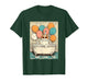 Cat Birthday Party Balloons Bathtub Art Print T-Shirt