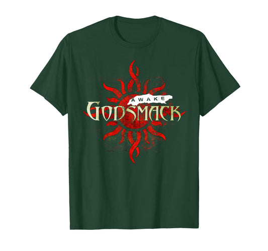 Godsmack Awake Sun 25th On Black T-Shirt