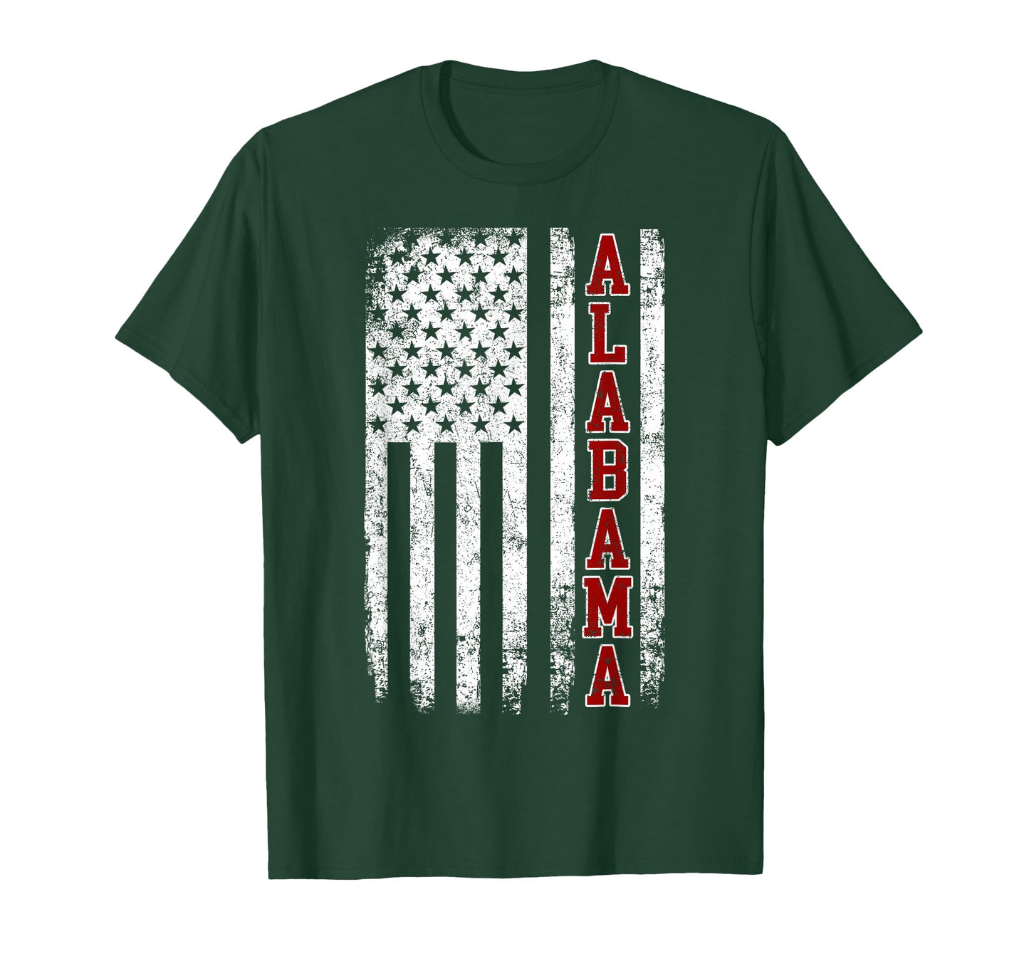 Alabama AL Retro Vintage Athletic Sports Design Red Style T-Shirt