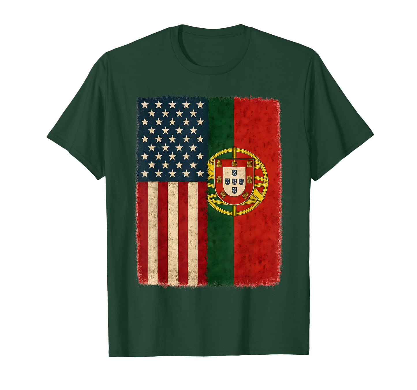 USA American Flag Portugal Portuguese America T-Shirt
