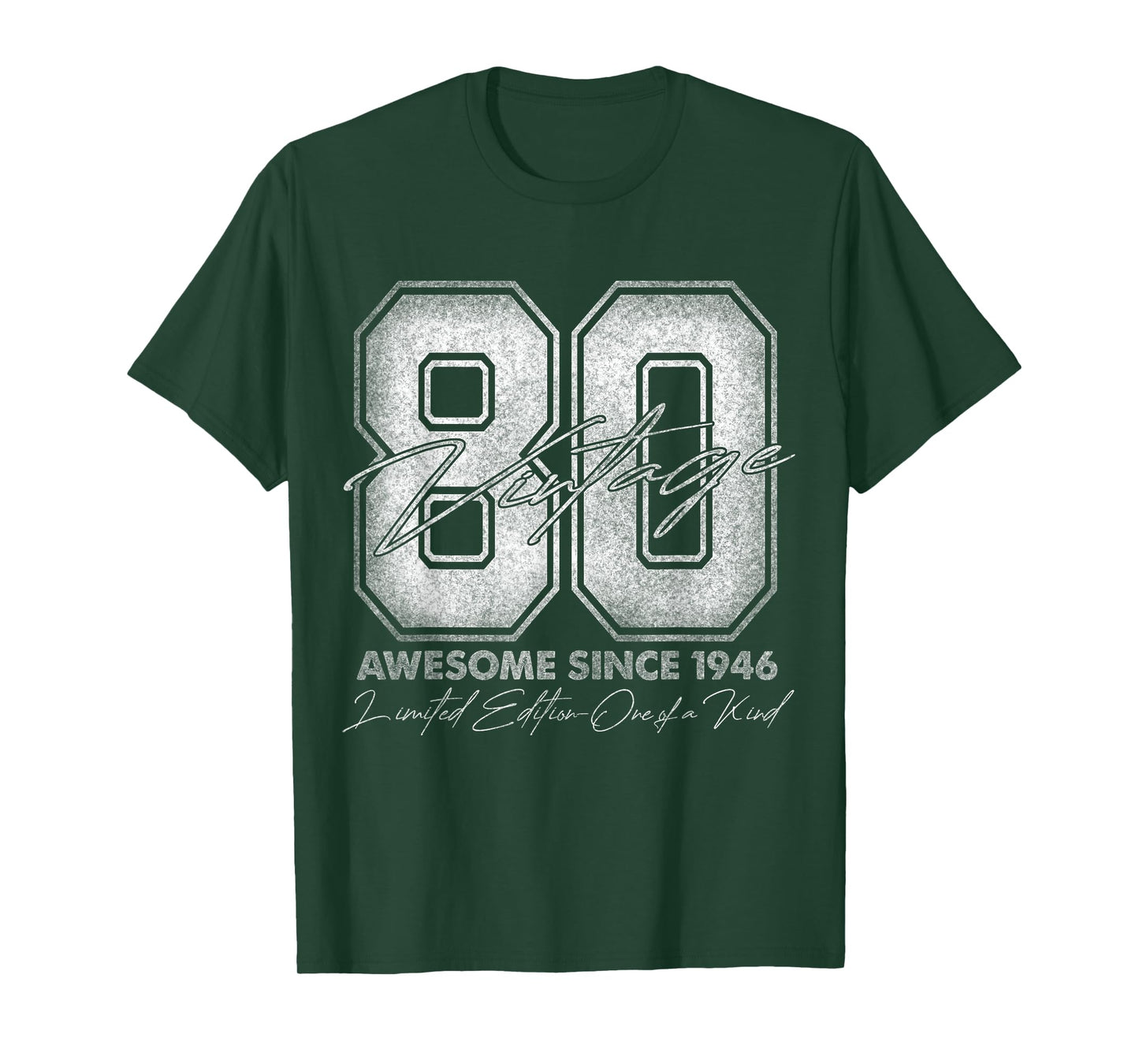 80 Year Old Gifts Vintage 1946 Limited Edition 80th Birthday T-Shirt