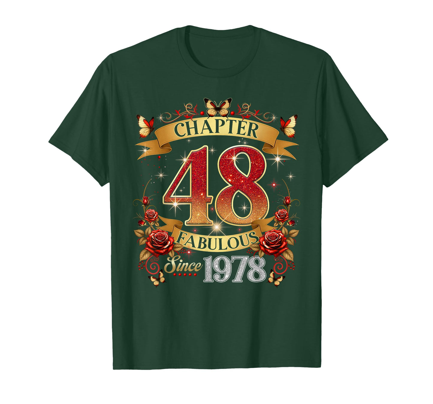 Chapter 48 Fabulous Since 1978 48th Birthday Women Girls T-Shirt