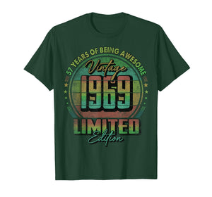 Vintage 1969 Limited Edition Shirt 57 Year Old 57th Birthday T-Shirt