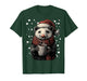 Christmas Opossum with Santa Hat Coffee Lover Funny Winter T-Shirt