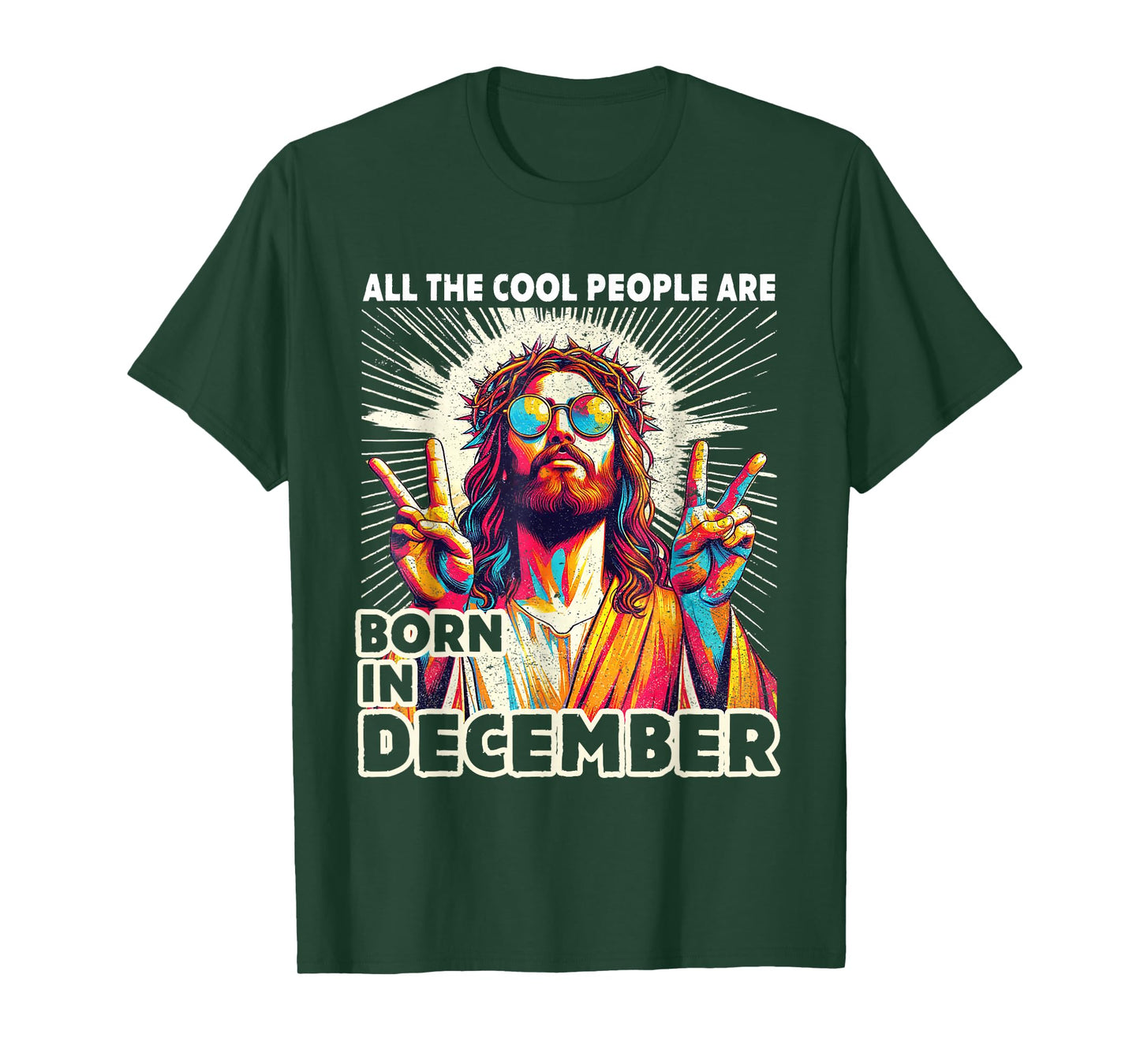 Cool People are Born in December Christian Christmas T-Shirt