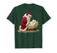 Every Knee Shall Bow Santa Jesus Christian Holiday Christmas T-Shirt
