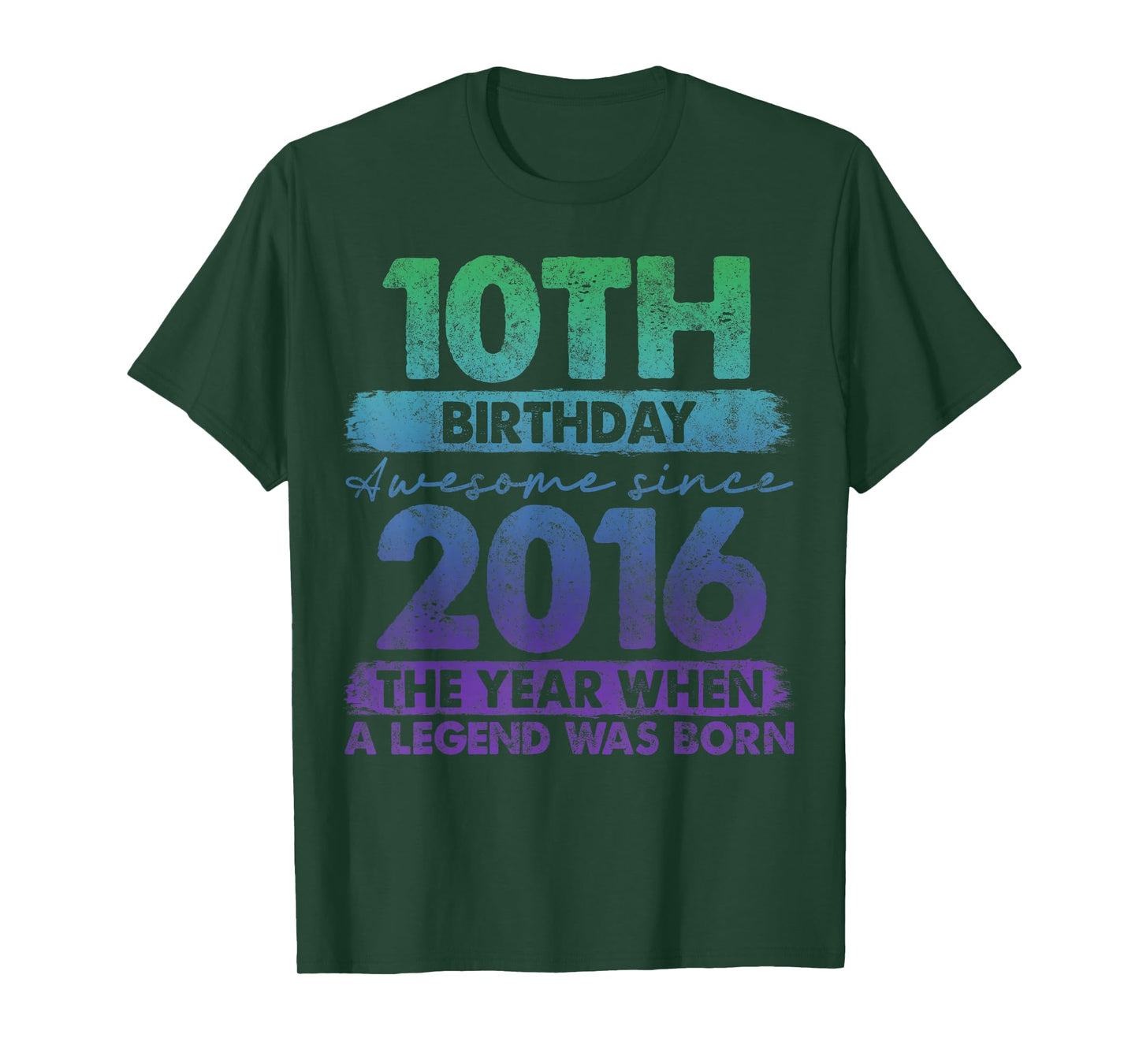 10 Year Old Gifts Vintage 2016 Limited Edition 10th Birthday T-Shirt