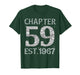 Chapter 59 EST 1967 Happy 59Th Birthday Gift for Him Her T-Shirt