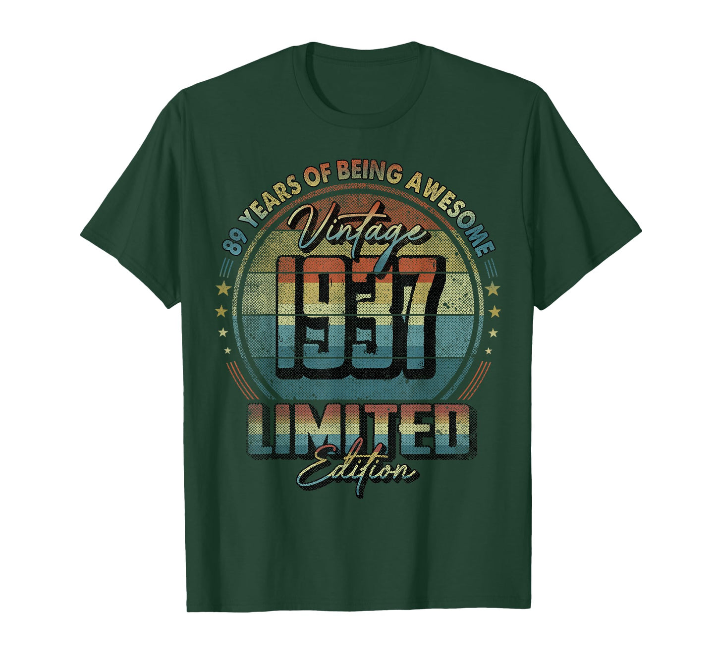 Vintage 1937 Limited Edition Shirt 89 Year Old 89th Birthday T-Shirt