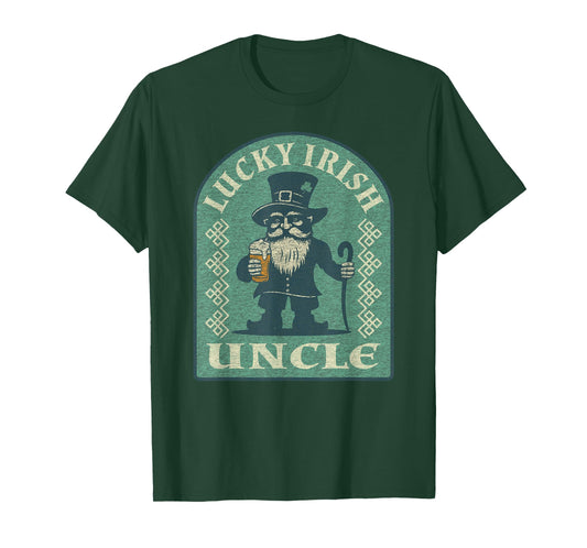 Funny Uncle Lucky Irish Vintage Graphic T-Shirt