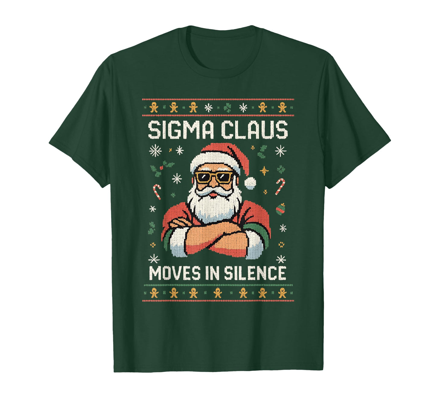Christmas Shirt - Sigma Santa Ugly Xmas Sweater T-Shirt