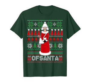 Holiday Knit Parody Graphic with Festive Red Cloak Character T-Shirt