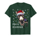 Merry KissMyAss Donkey Wearing Santa Hat Lights Men Women T-Shirt