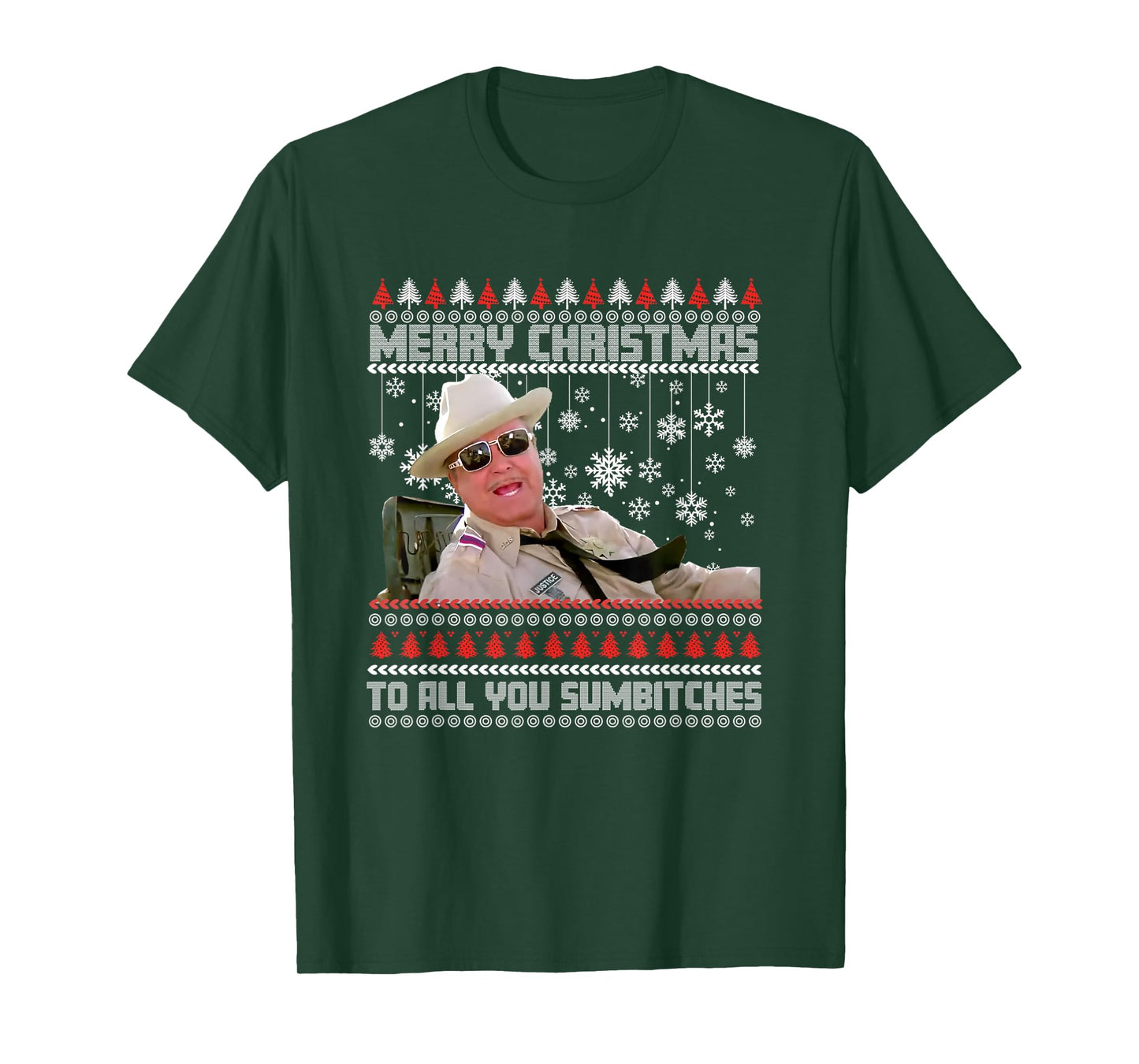 Merry Christmas to All You Sumbitches Funny Ugly Sweater T-Shirt