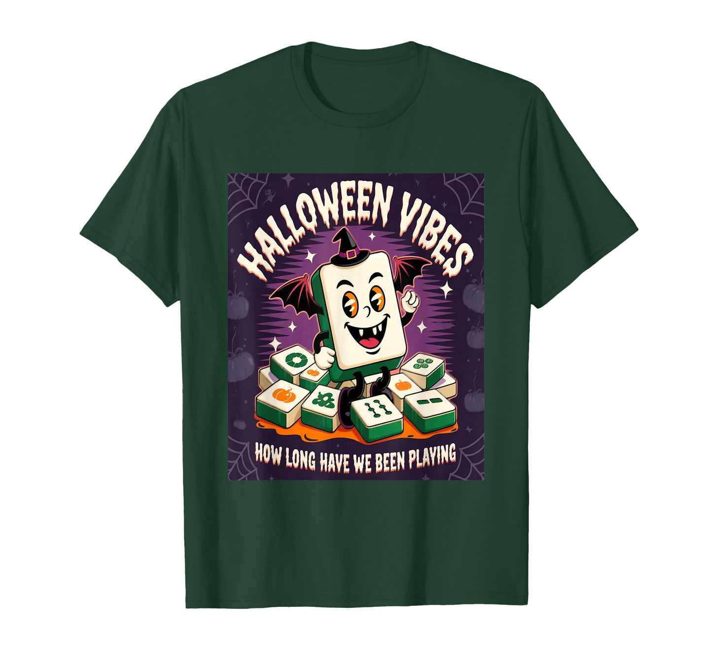 Halloween Vibes Mahjong Lover T-Shirt | Funny How Long Have T-Shirt