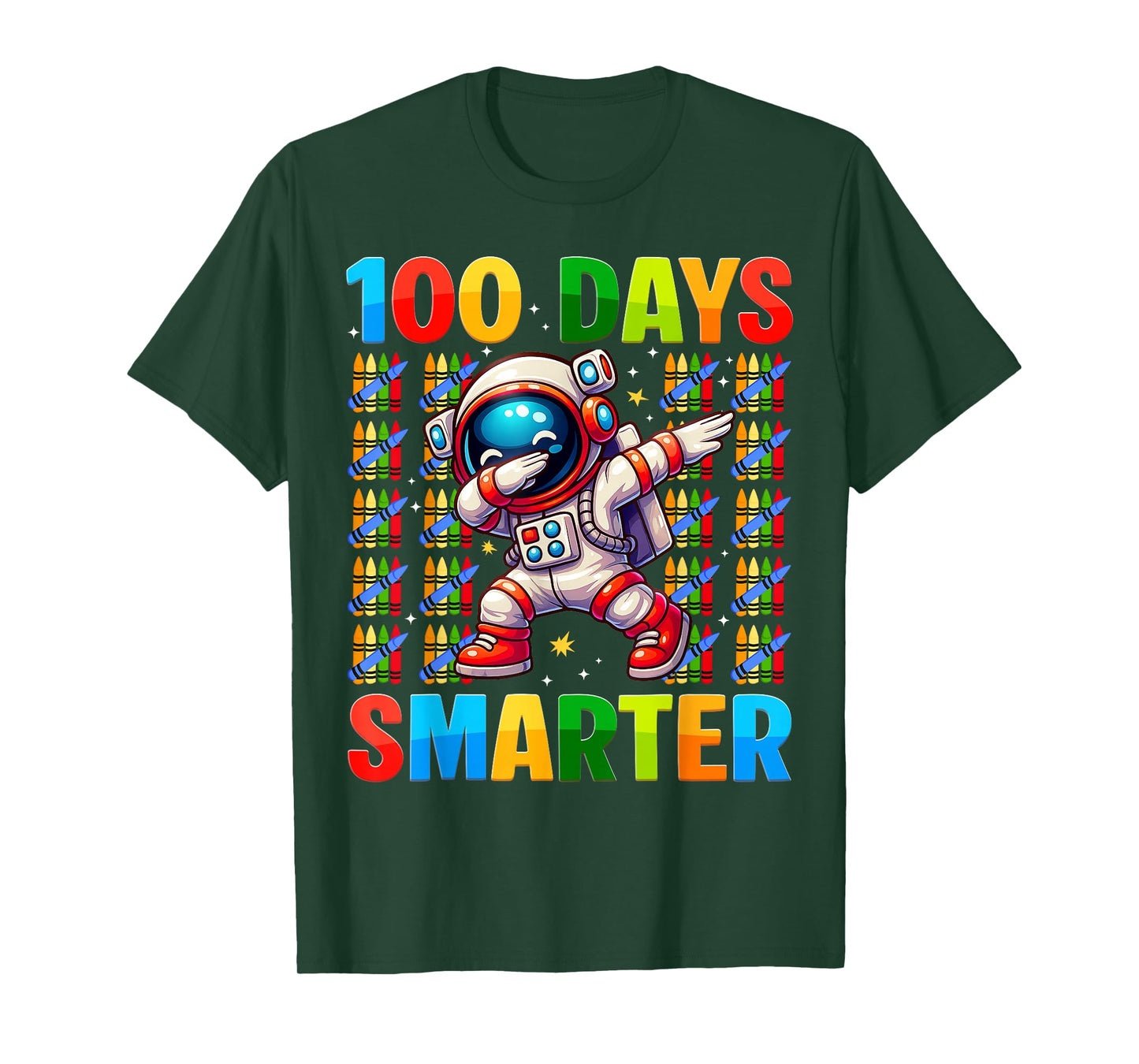 100 Days Smarter Dabbing Astronaut 100th Days Boy T-Shirt