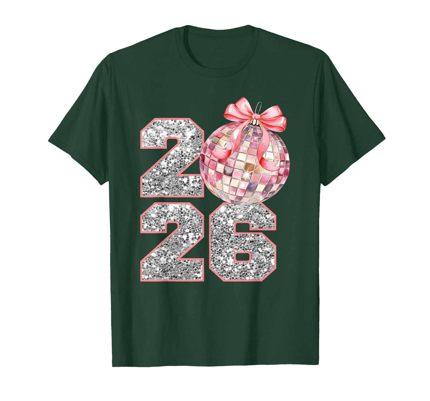 Coquette Happy New Year Party 2026 Family Women Girls Kids T-Shirt