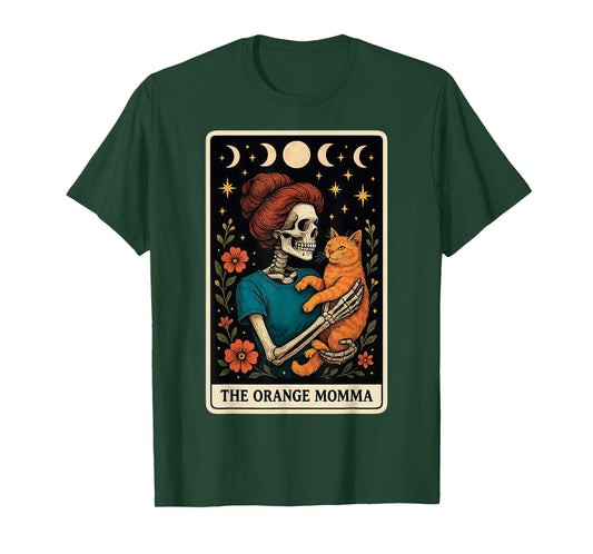 The Orange Momma Cat Mom Orange Cat Mother's Day Tarot Card T-Shirt