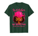in October We Wear Pink Black Women Breast Cancer Awareness T-Shirt