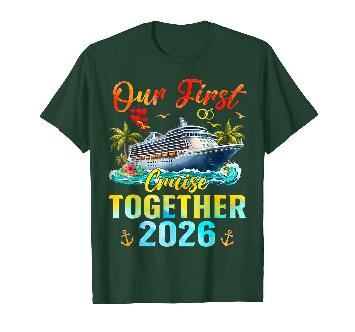 Our First Cruise 2026 Together Family Matching Couples T-Shirt