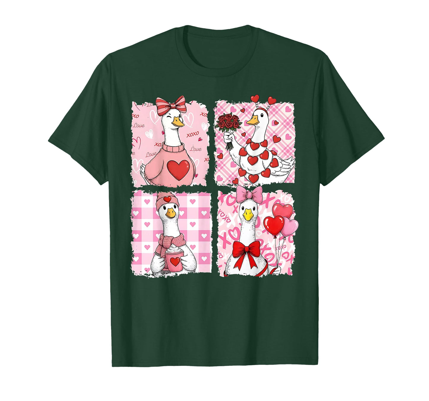 Just A Lovely Goose Cute Goose Valentine's Day T-Shirt