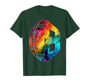 Number 8 Years Football 8TH Birthday T-Shirt