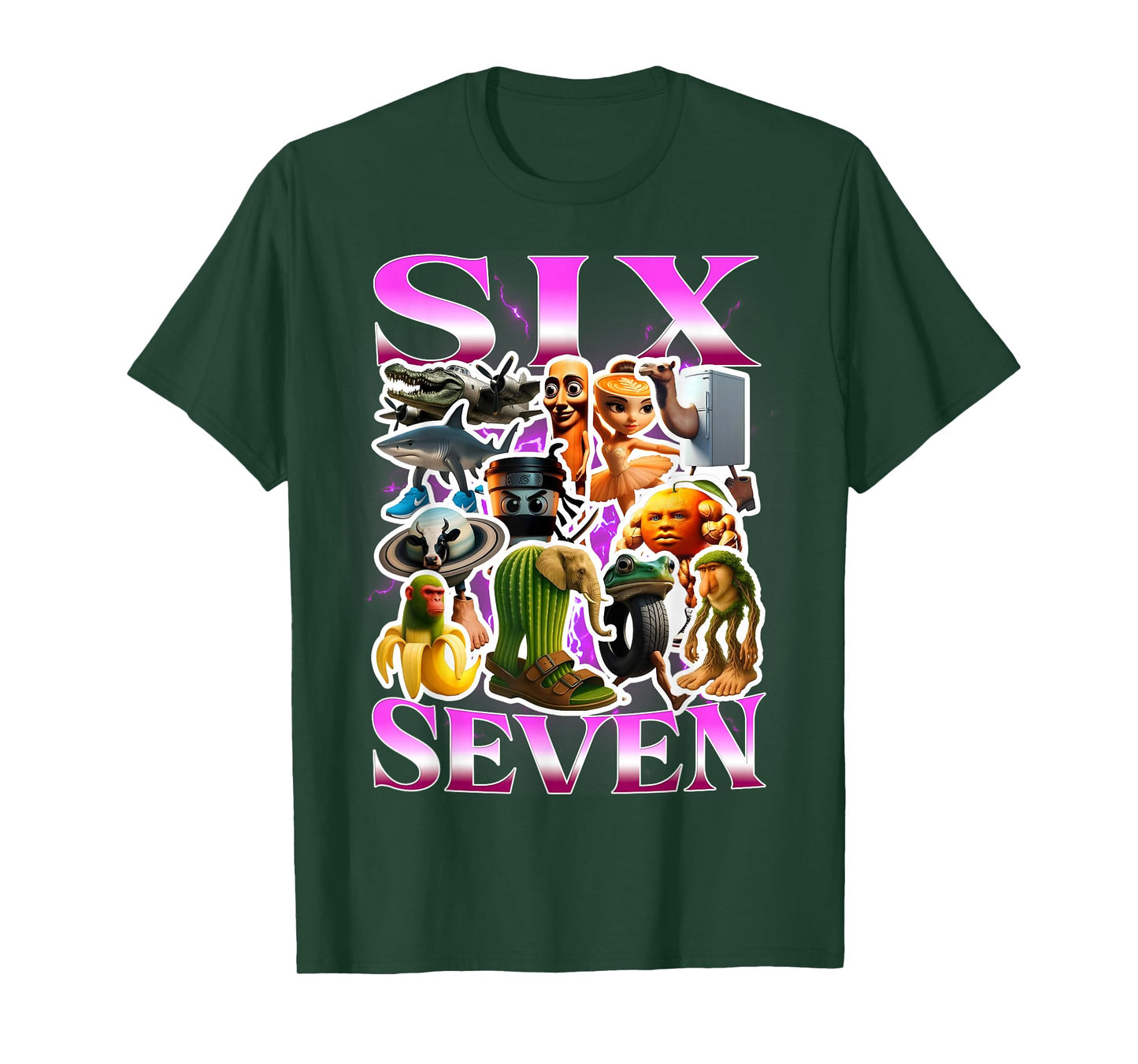 67 Six Seven Birthday Meme Viral Italian Brainrot Funny T-Shirt