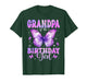 Grandpa of The Birthday Girl Butterfly Funny Family T-Shirt