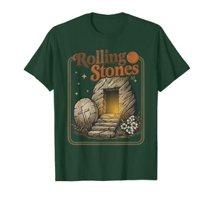 Easter Day The Stone was Rolled Away He is Alive Christian T-Shirt