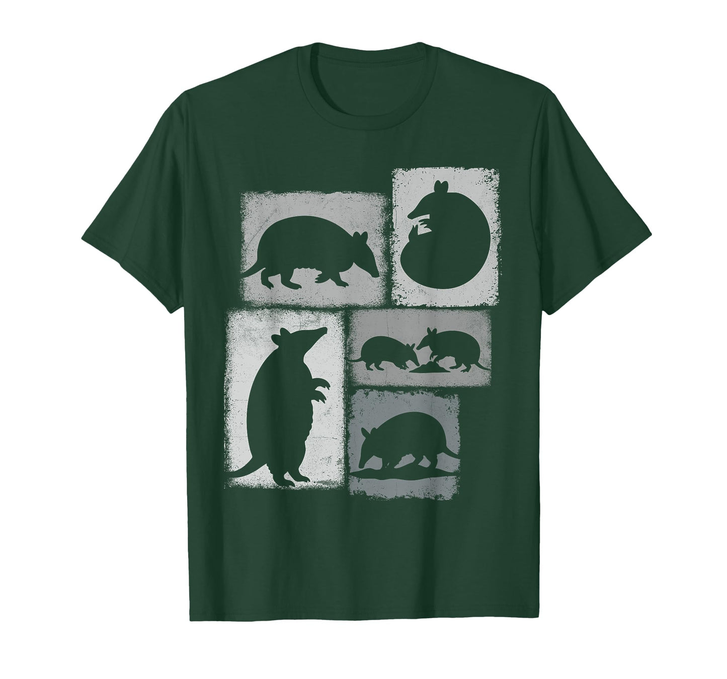 Armadillo Vintage Collage Wildlife Lover T-Shirt