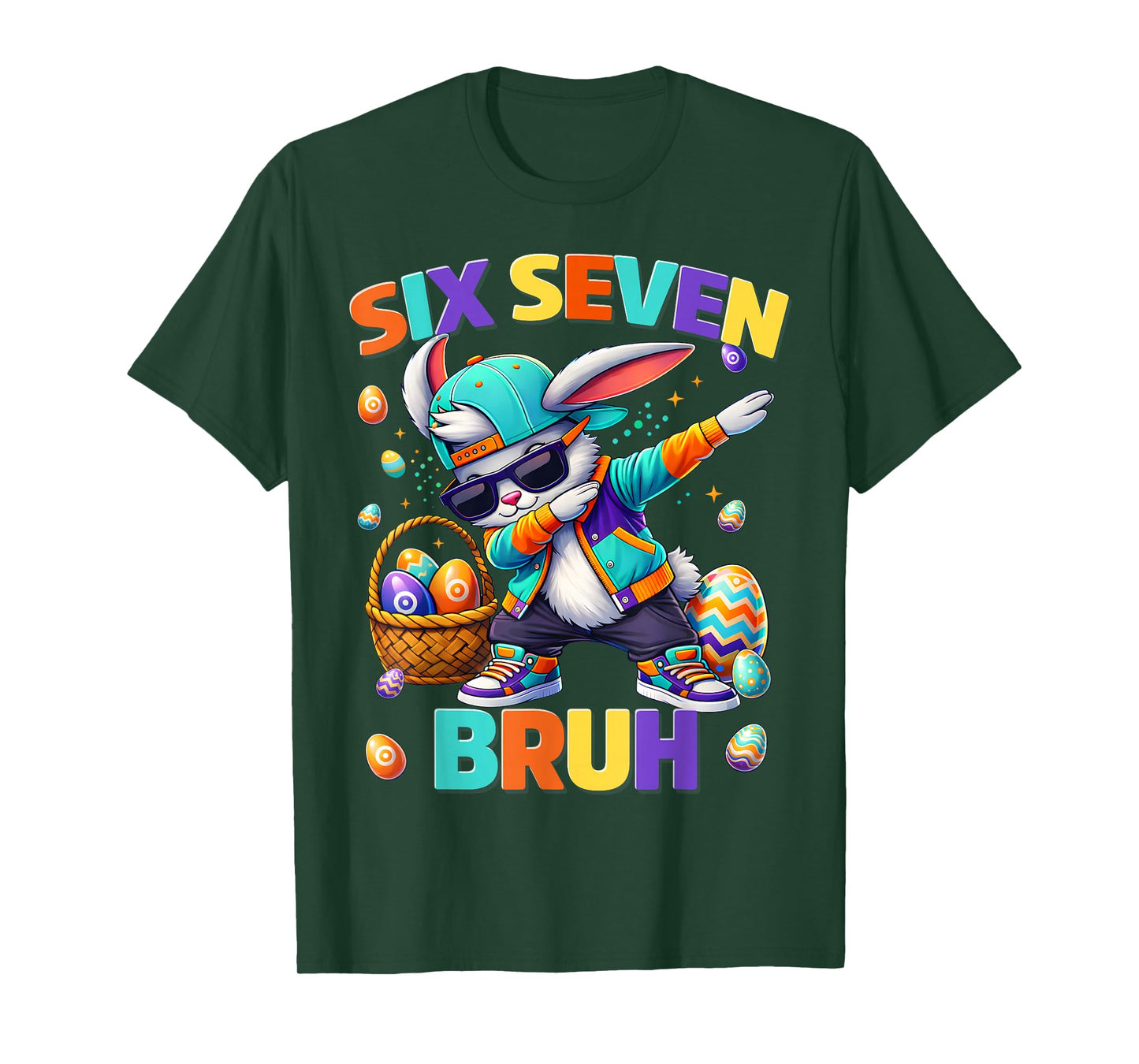 Bruh Happy Easter Bunny Dabbing Rabbit Men Boy Kid T-Shirt
