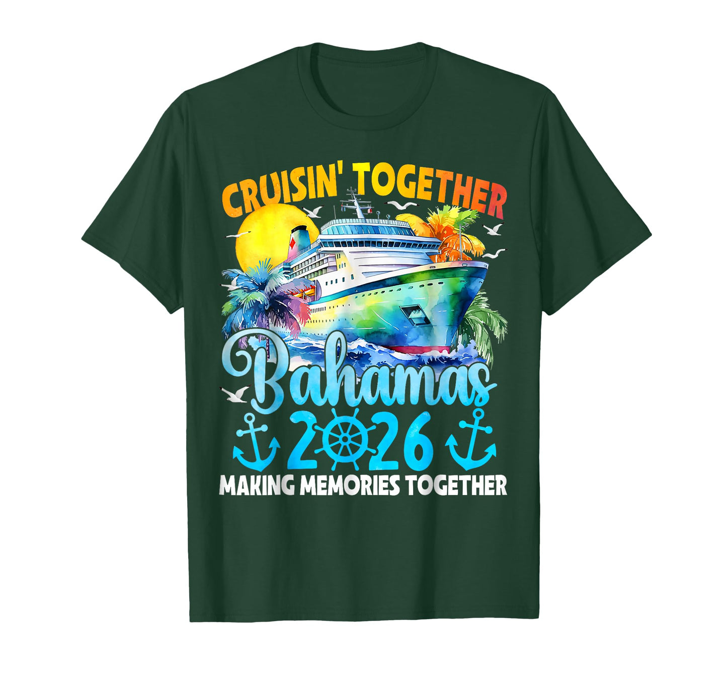 Cruisin Together Bahamas 2026 Family Cruise Vacation T-Shirt
