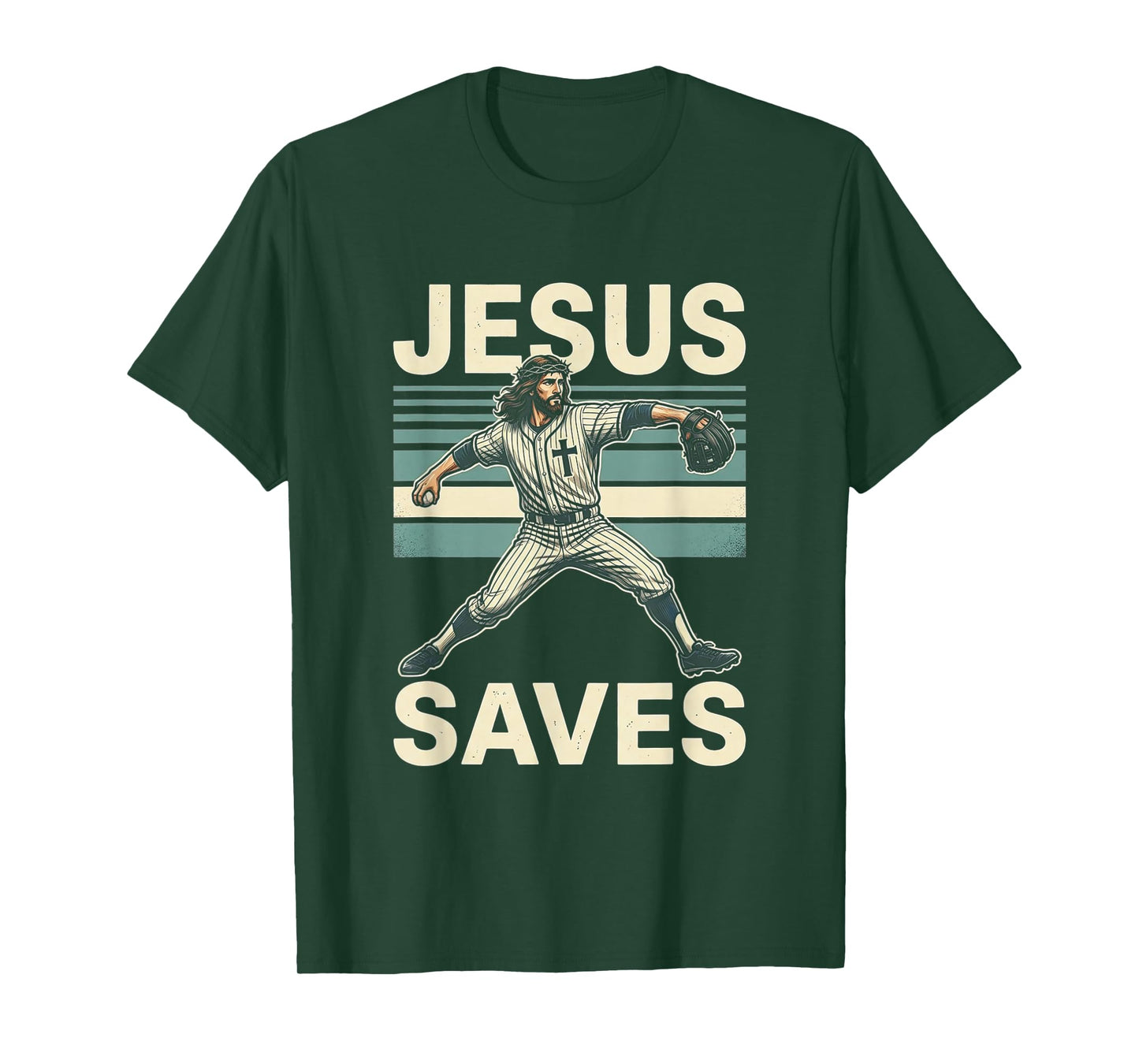 Jesus Saves Religious Christian Faith Baseball T-Shirt