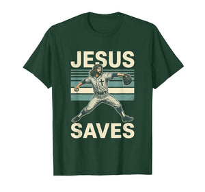 Jesus Saves Religious Christian Faith Baseball T-Shirt