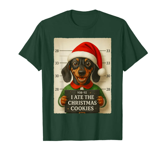 Funny Dachshund Christmas Dear Santa I Can Explain Weiner T-Shirt